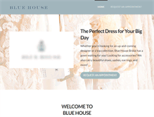 Tablet Screenshot of bluehousebridal.com